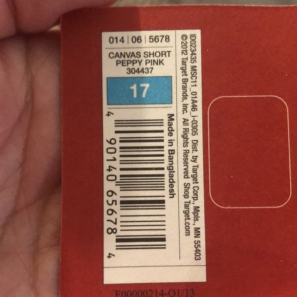 NWT Mossimo Canvas Palm Tree Shorts, size 17 - Picture 9 of 9